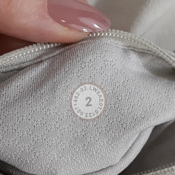 Lululemon Pace Rival Skirt Reg Cream Mid Rise Layered Tennis Skort Womens 2 Golf - Picture 5 of 9